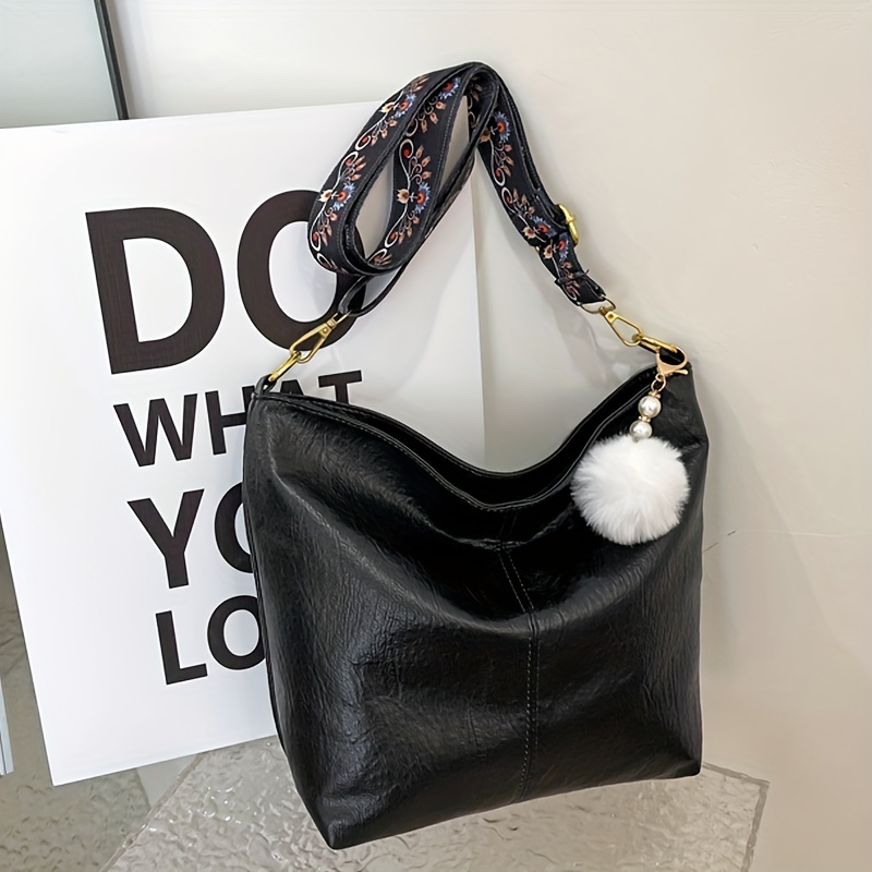 Faux Leather Ball Handbag, Faux Leather Shoulder Bag