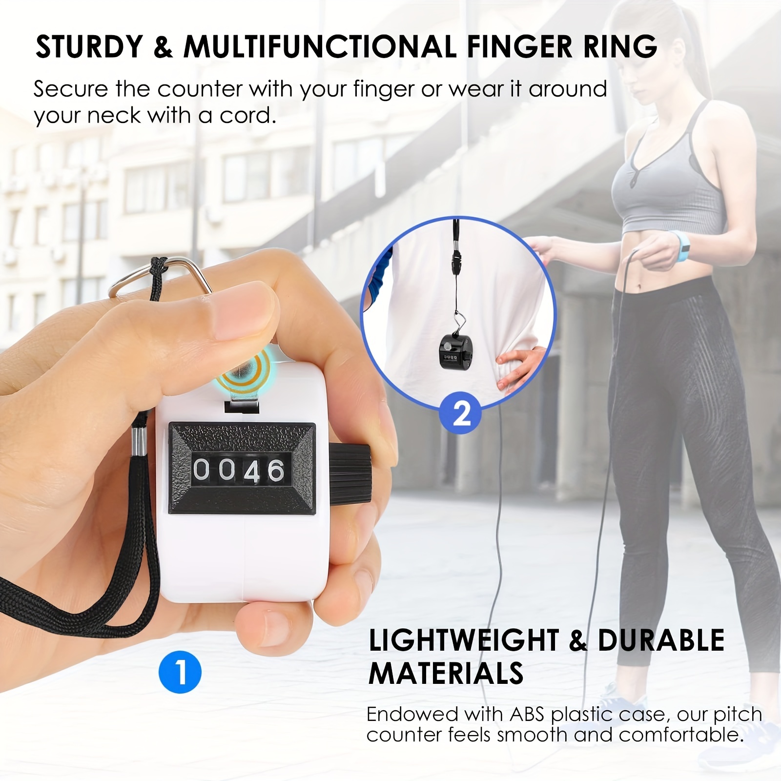 4 digit Hand Tally Counter With Finger Ring Perfect For - Temu