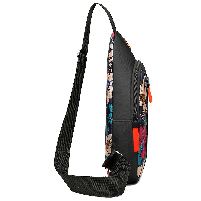 Floral Print Canvas Crossbody Bag image 4