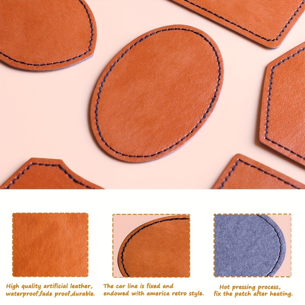 9 Styles Of Printing Or Laserable Leatherette Patches For - Temu