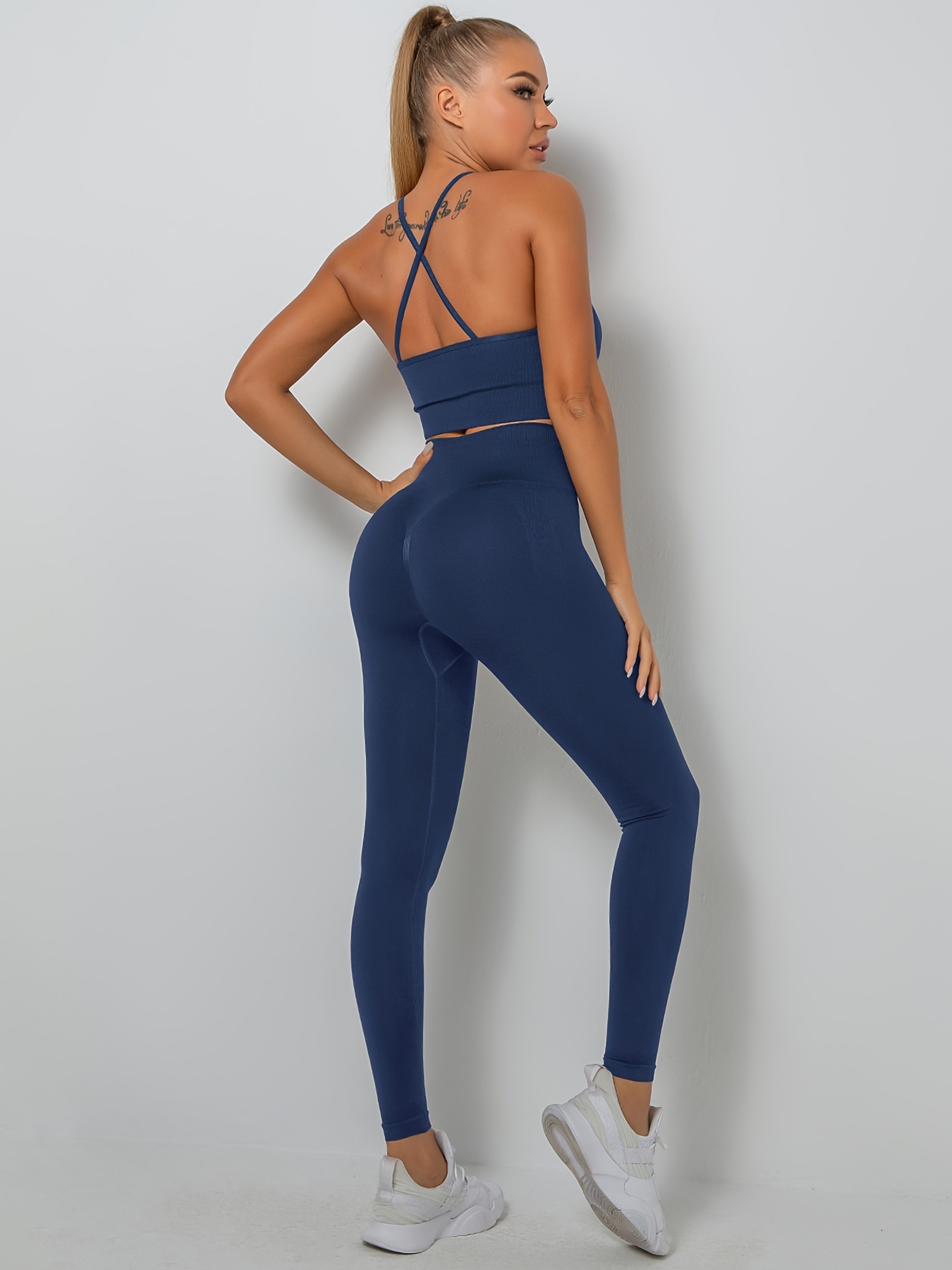 Womens Yoga Set Slim Fit Running And Gym Clothes With Seamless Sport Set  And Pants From Esfb, $25.58