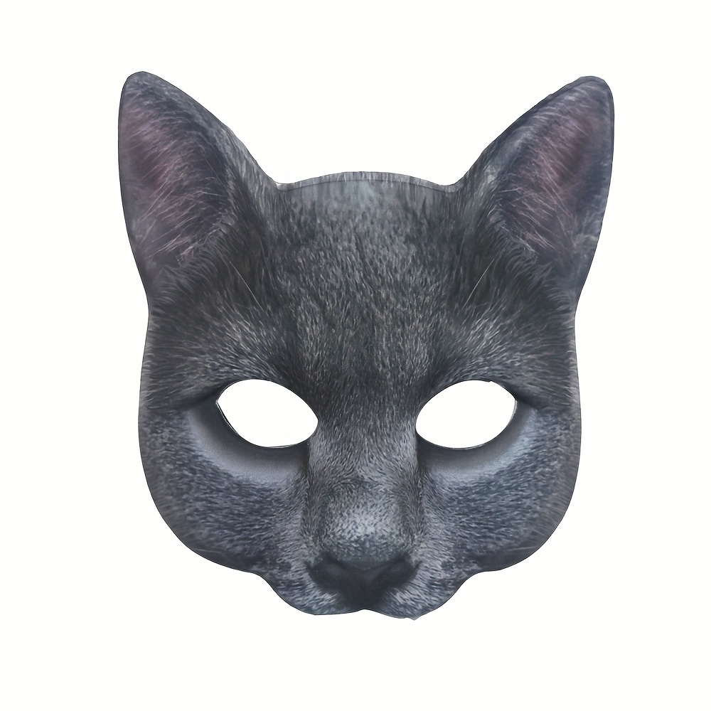 Cat Mask Rave Festival Cosplay Animal Latex Mascara Head Hood Furry Therian  Cow Dog Full Face Novelty Halloween Costume for Men