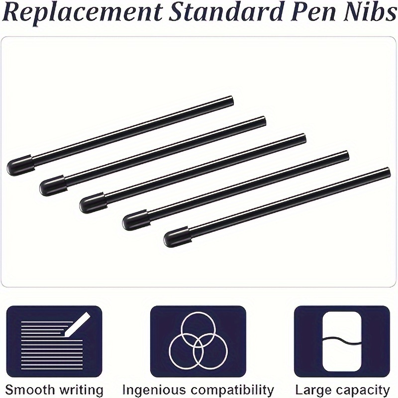 Replacement Standard Pen Nibs Refill Digital Pen Nibs Black - Temu