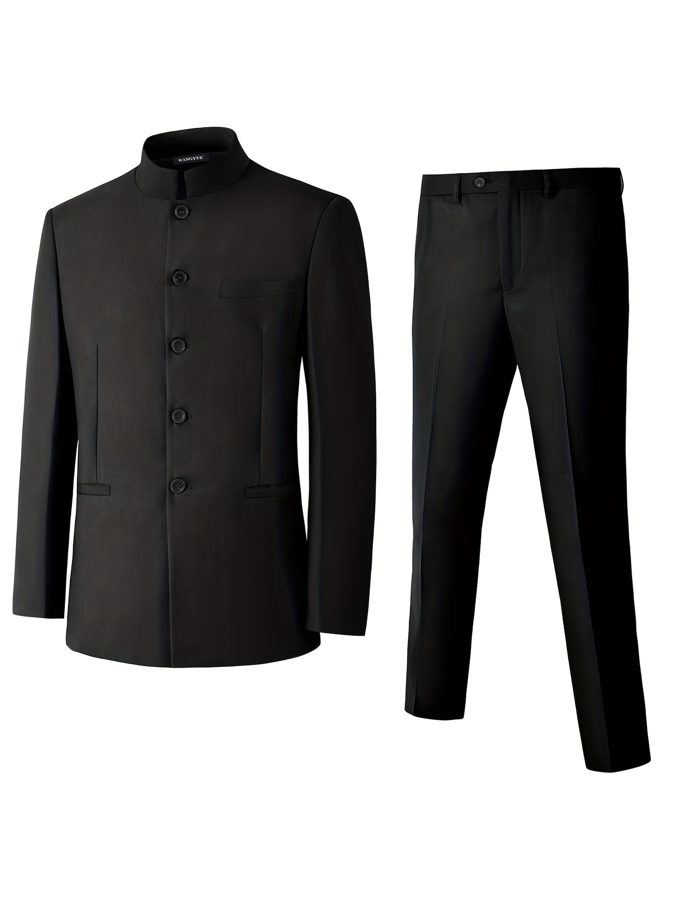 Men's Suits Pinstripe Suit Double Breasted Pant - Temu
