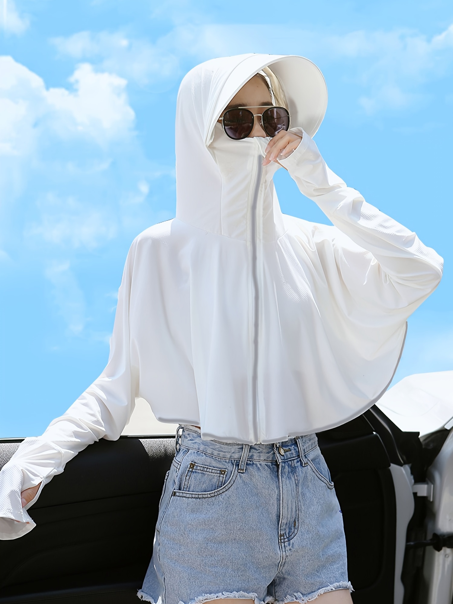 Buy Humbgo Face - Covering Style Women's Outdoor Sunscreen Long - Sleeve  Cloak,view The Sea, Mountaineering Sport Sunscreen Clothing from Fuzhou  Humbgo Garment Company Limited, China