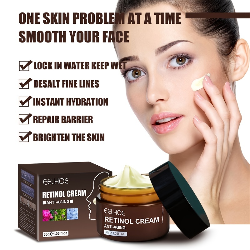 1pc Retinol Anti Aging Face Cream Anti Wrinkle Firming Skin Care Cream Lifting Whitening Brightening Moisturizing Facial Skin Beauty Care Cream