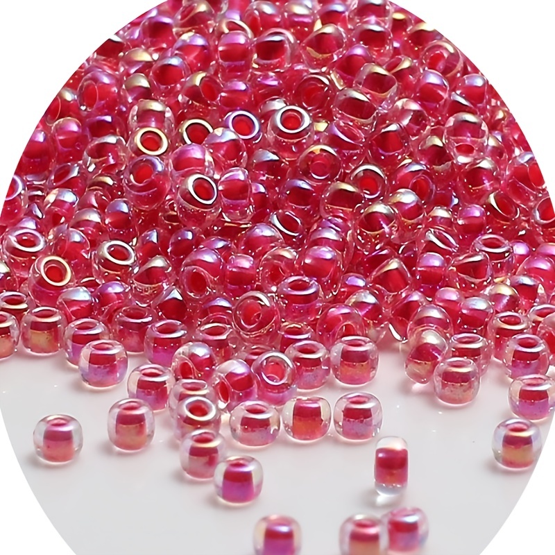  Miyuki Delica Beads, Dyed Opaque Red/Violet : Arts, Crafts &  Sewing