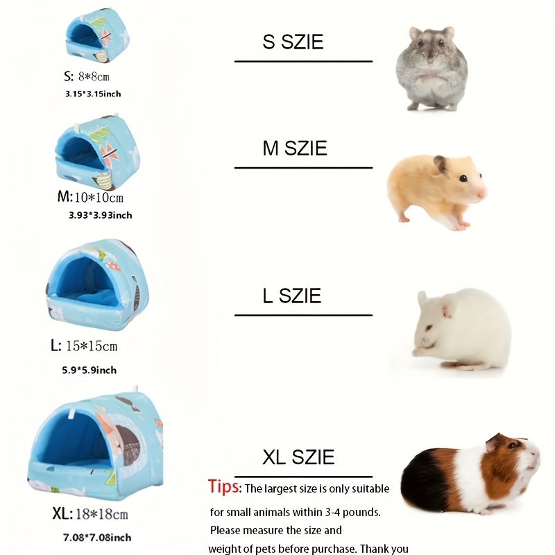 Nid Confortable Pour Hamster 1 Pièce, Nid En Coton Pour Grand Hamster, Lit  Chaud Pour Petit Animal De Compagnie, Fournitures D'hiver Pour Petits  Animaux - Temu Belgium