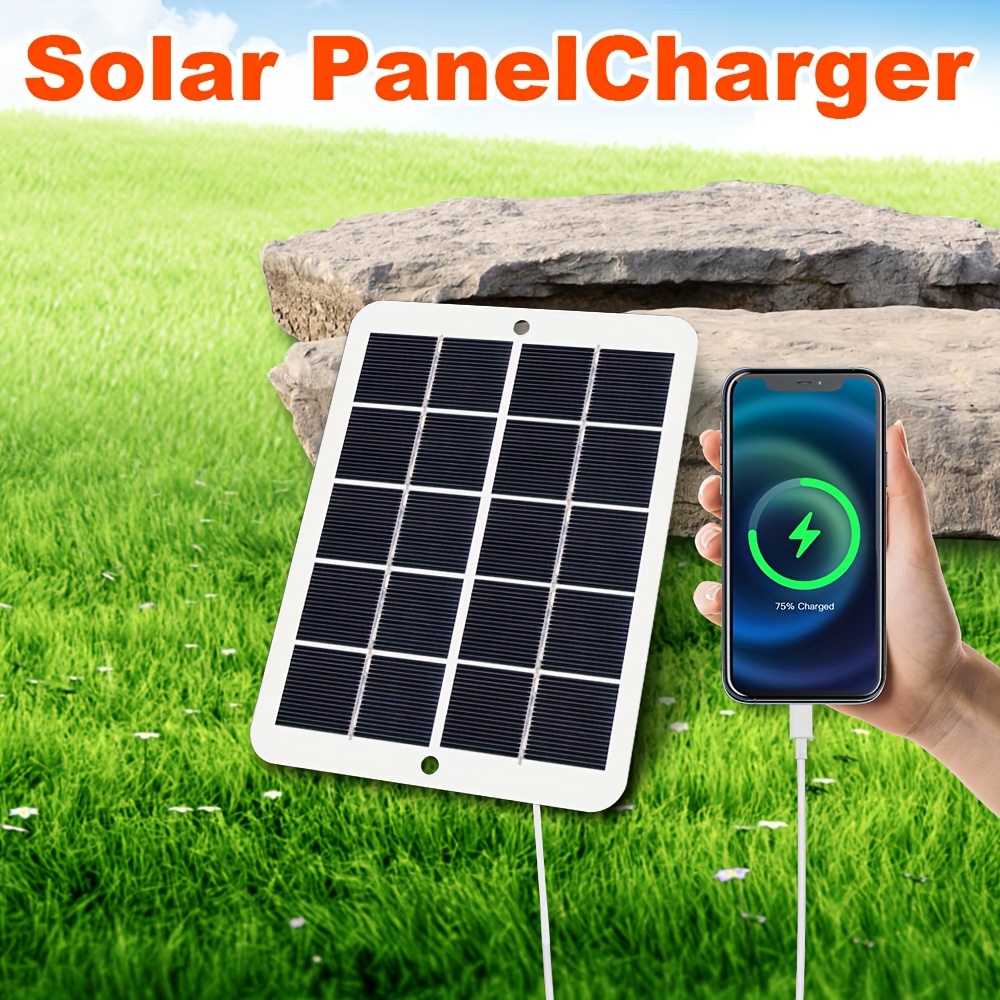 1pc Panel Solar Portátil Cargador Usb Paneles Solares Carga - Temu Spain