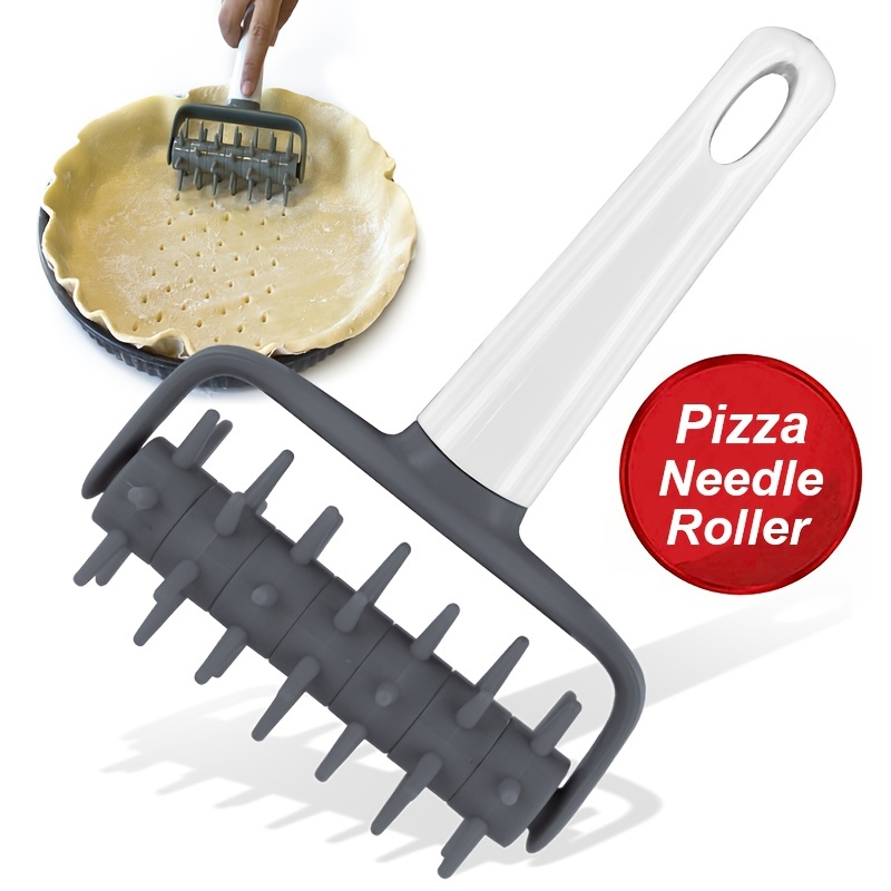 1pc pizza dough docker roller pizza pin puncher dough hole maker pizza needle roller docking tool for pizza cookie pie pastry bread baking tools kitchen gadgets kitchen accessories home kitchen items