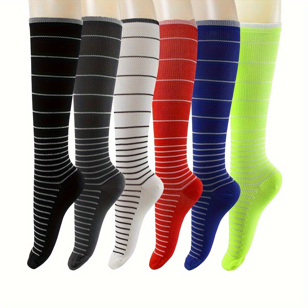 Compression Socks Unisex Knee High Sports Socks Circulation - Temu