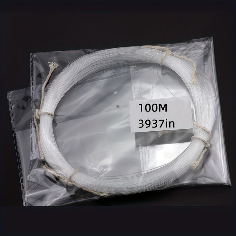1mm Diameter 100 Meters Clear Monofilament Nylon String Fishing Line Thread, Size: 100m