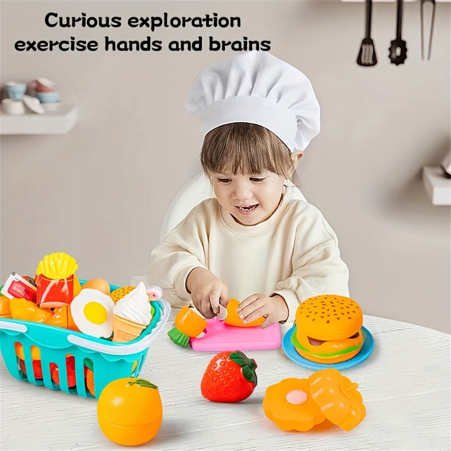 Cutting Music Vegetables And Fruits Children's Kitchen Toys - Temu