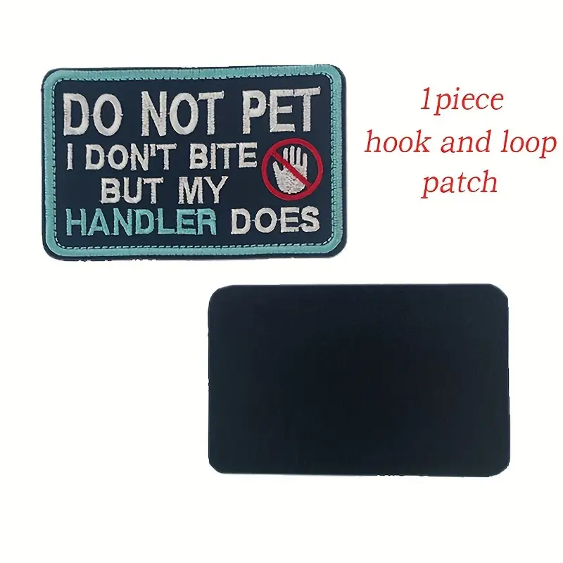 Dog Slogan Patch Stickers Tactical Pet In Training - Temu