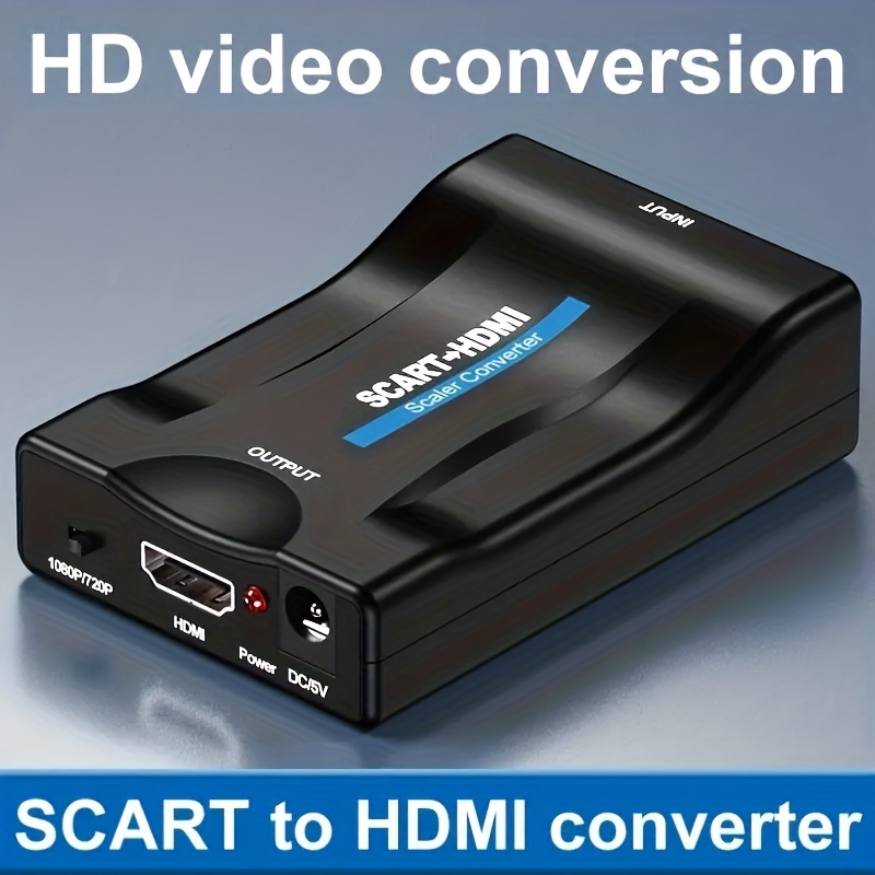 Convertisseur péritel vers HDMI avec câble péritel Full HD 720P/1080P Vidéo  Audi