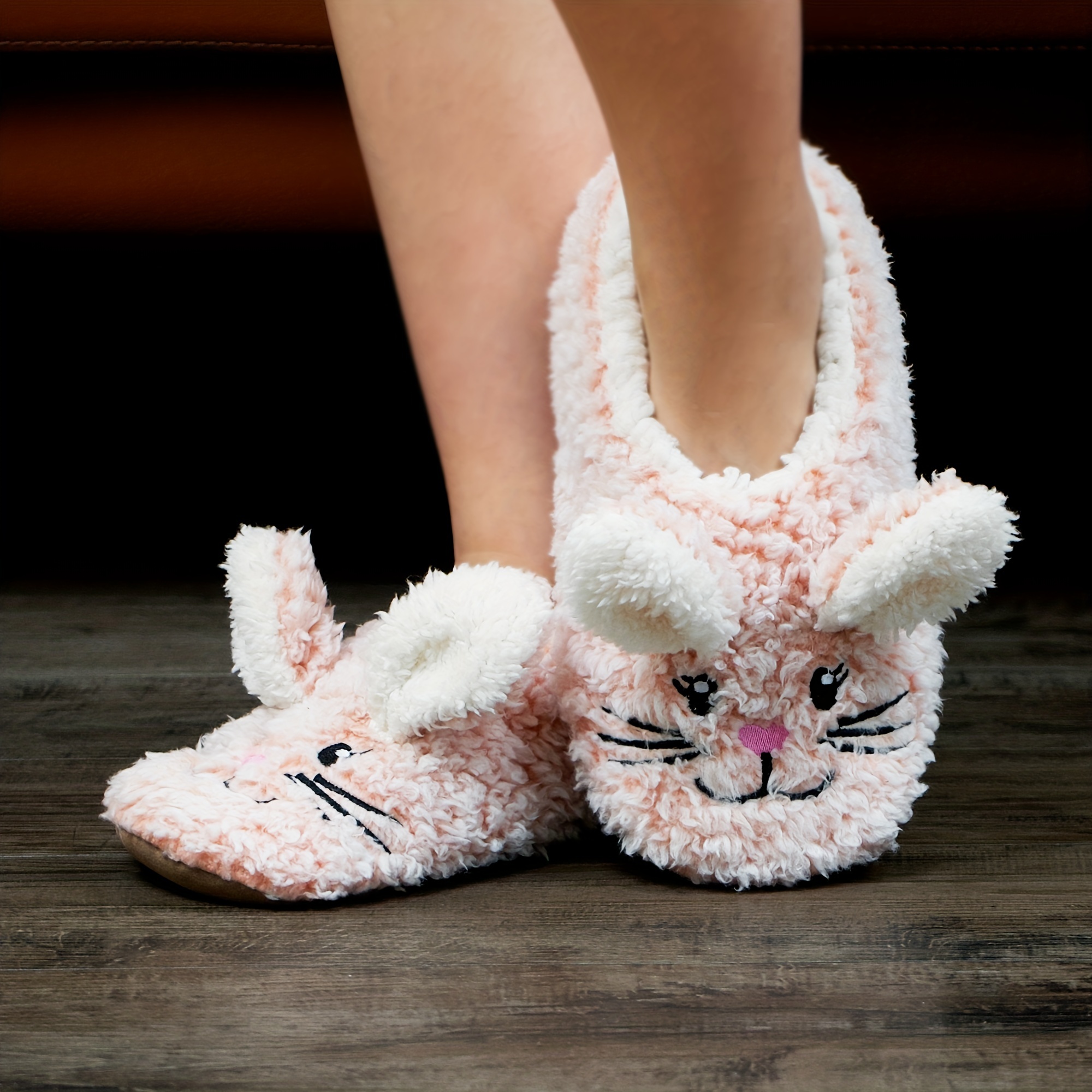 Hitopteu Kids Slippers Boys Girls Cute Bunny Slippers Winter Plush Warm  House Shoes Soft Anti-Slip Novelty Rabbit Slippers for Toddler Brown A  3-3.5 UK 19-20 EU 140: Amazon.co.uk: Fashion