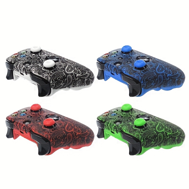 Silicone Protective Skin Case for XBox One Slim Controller Protector  Camouflage Gamepad Cover with 2 free Grips Caps