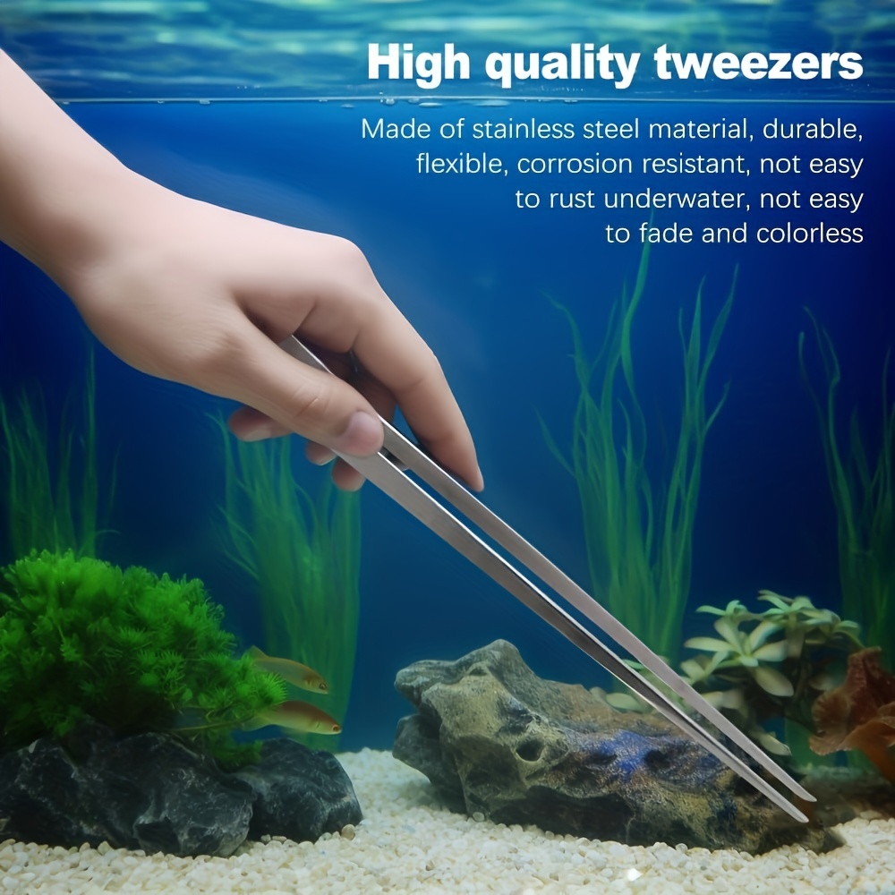 Long Tweezers Curved Aquascaping Tools Stainless - Temu