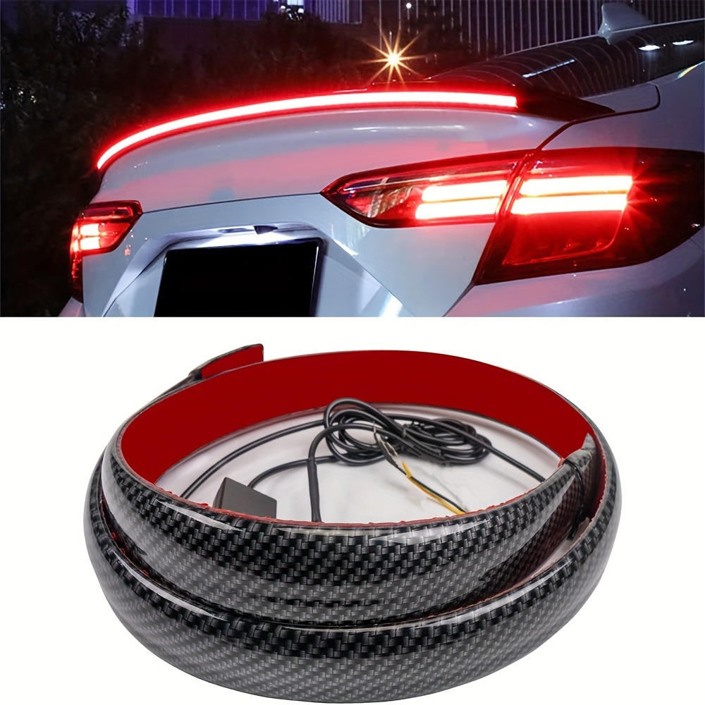 2023 Newest 12V 47.24inch Rgb Rear Tail Light Led Spoiler Light Colorful  Flowing Reverse Warning LED Stripe Auto Trun Signal With Remote Control