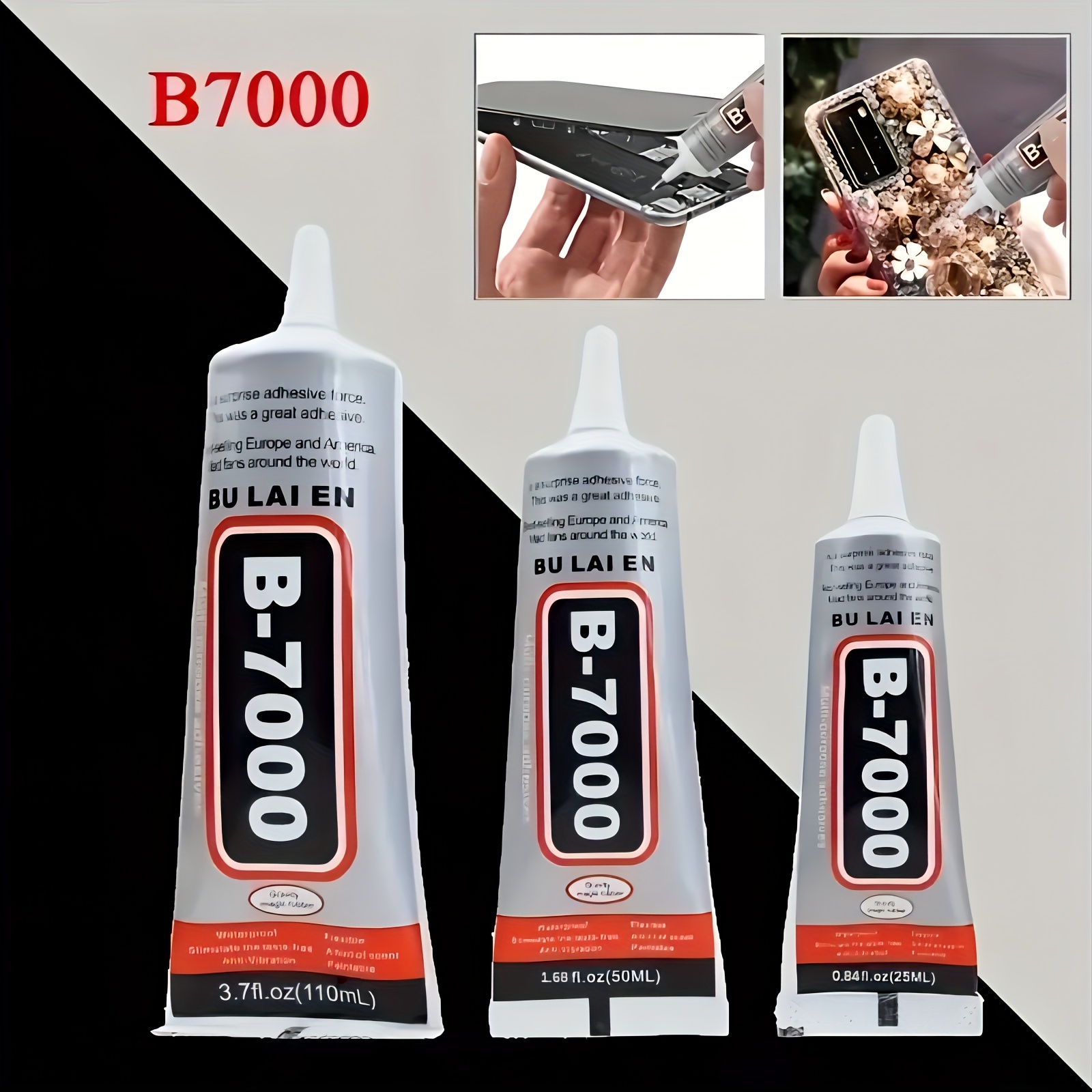  B7000 Rhinestone Glue for Crafts DIY 110ml Multi-Function Clear  Jewelry Glue for Jewelry Making Super Adhesive for Phone Screen Repair(3.72  FL.OZ) : Arts, Crafts & Sewing