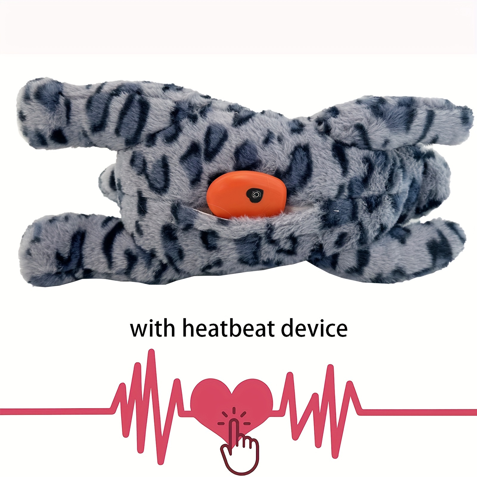 Heartbeat Stuffed Dog Cat Toy For Anxiety Relief dog Soft - Temu