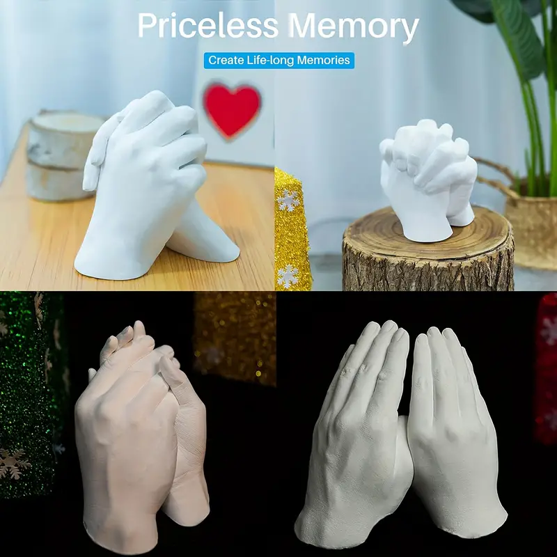 Diy Hand Casting Kit Couples Hand Mold Kit Couples Wedding - Temu
