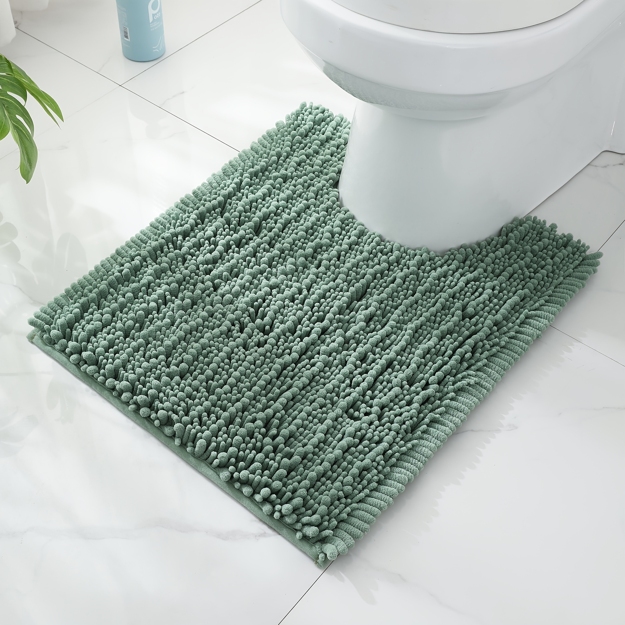 Non Slip Bath Mat Extra Large Shaggy Bathroom Rug Water Absorbent Toilet  Mats