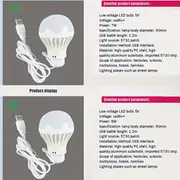usb led bulb 7w 5w 3w led book light dc 5v portable camping lamp lantern lights indoor reading bulb outdoor emergency lighting details 7