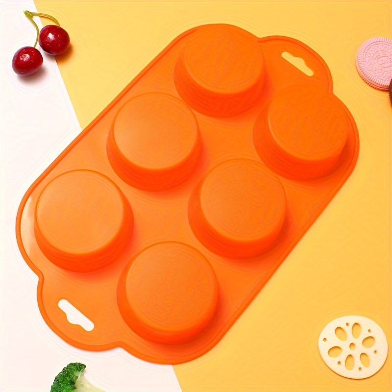 Non stick Silicone Muffin Top Pan And Egg Molds Round 6 - Temu