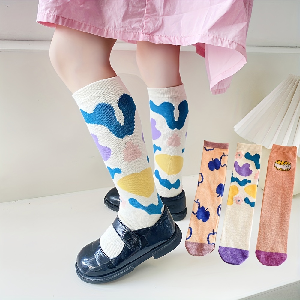 5Pairs/Set Winter Warm Strip Baby Socks Cute Cartoon Socks 0-18