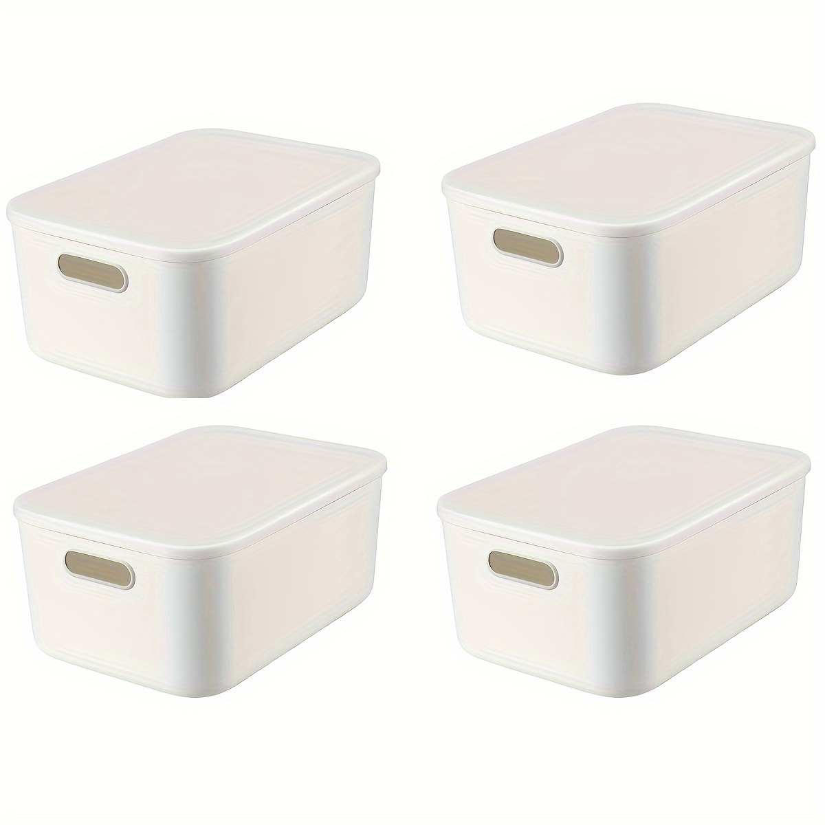 Plastic Divided Storage Box Wooden Handle Multifunctional - Temu