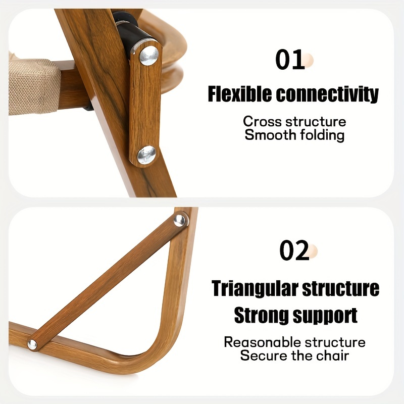 Lightweight Wooden Folding Chair - Perfect for Outdoor Fishing, Leisure,  Camping & Picnic!