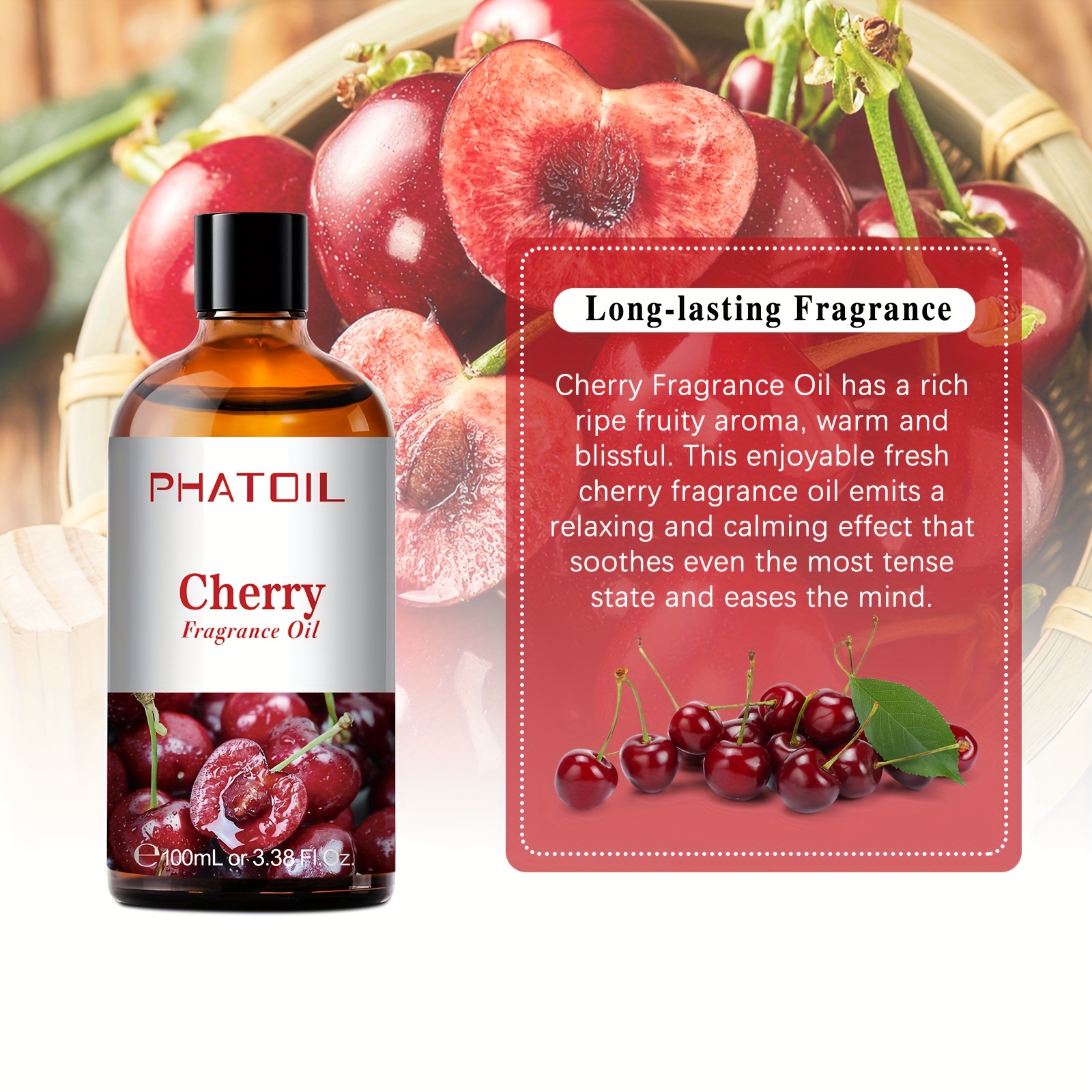 Cherry Fragrance Oil Essential Oil Diffuser Humidifier - Temu