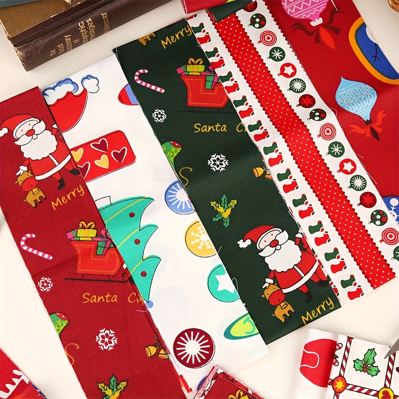 40cs Christmas Jelly Cotton Fabric Patchwork Roll Xmas - Temu