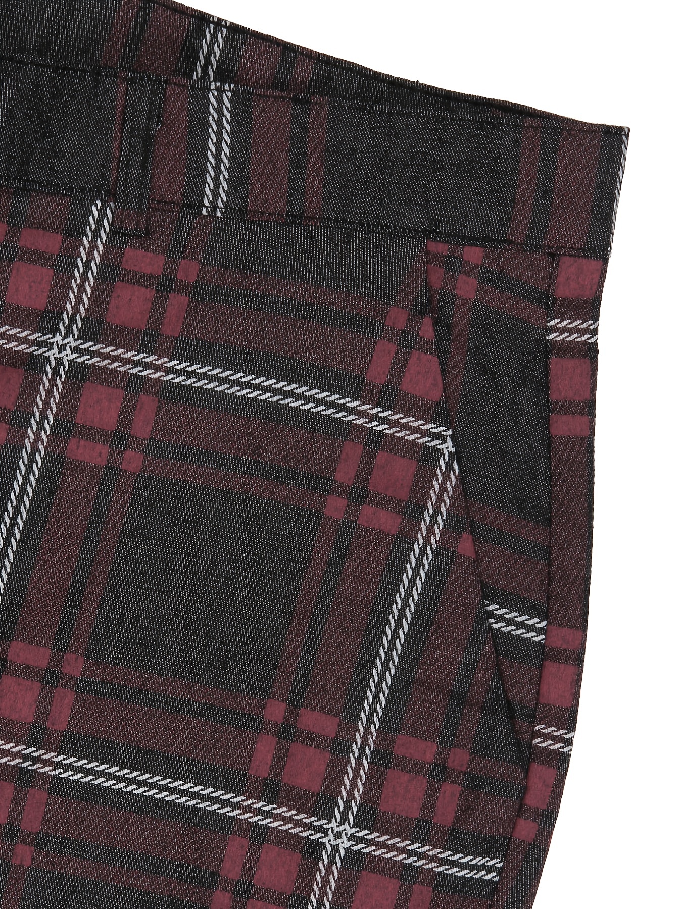 M&s red hot sale tartan trousers