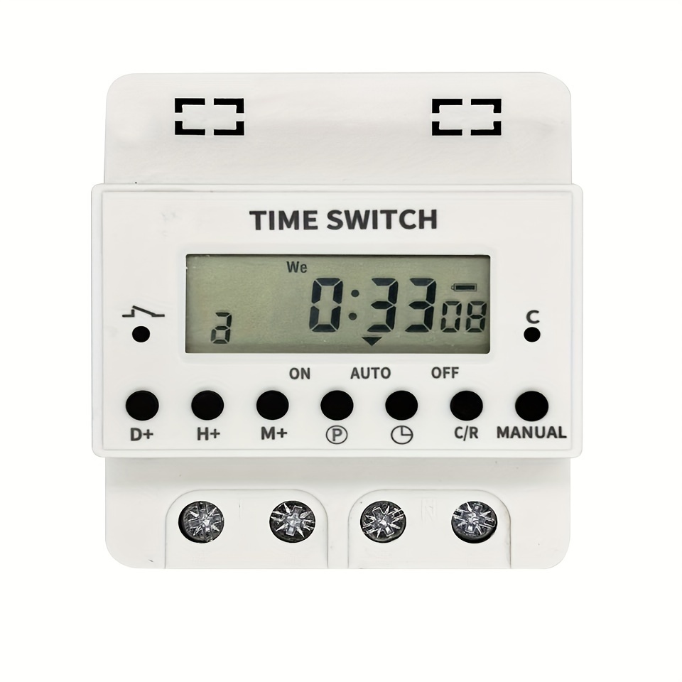 Timer 220V 60A-100A, Digital Timer Switch Relay, Weekly 7 Days