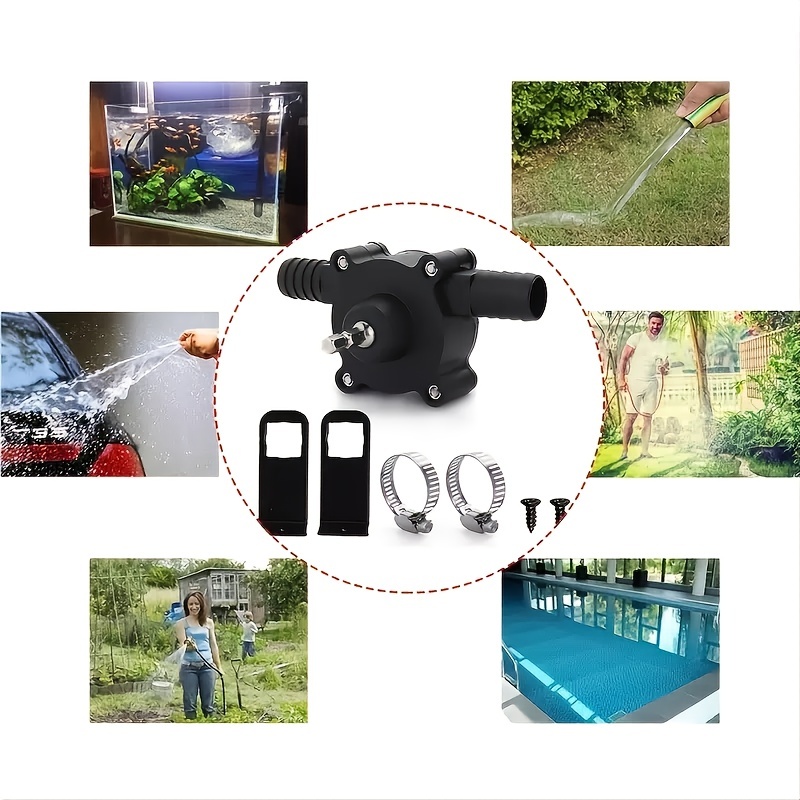 LANTRO JS pompe a eau visseuse Mini Pompe a Eau 1,25 M³/h pompe sur  perceuse autoaspirante Pour Jardin : : Commerce, Industrie et  Science
