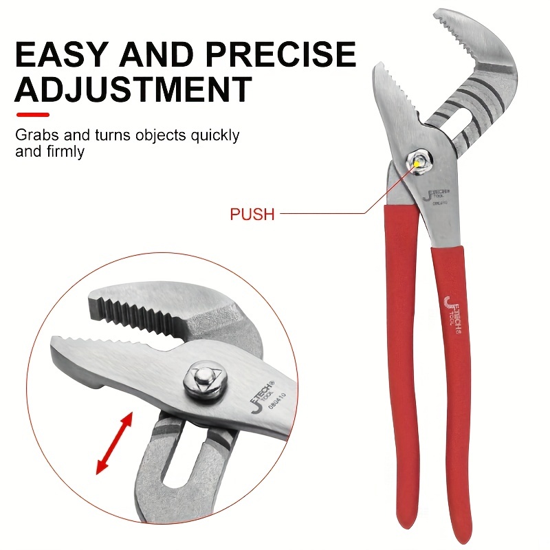 6810 Slip Joint Pliers Multifunctional Adjustable Pipe Wrench