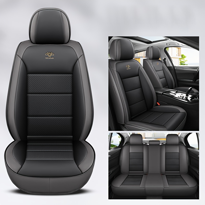 2024 new all     leather car seat covers universal fit durable stylish red   for   business casual use vehicle interior upgrade sleek car accessory   material