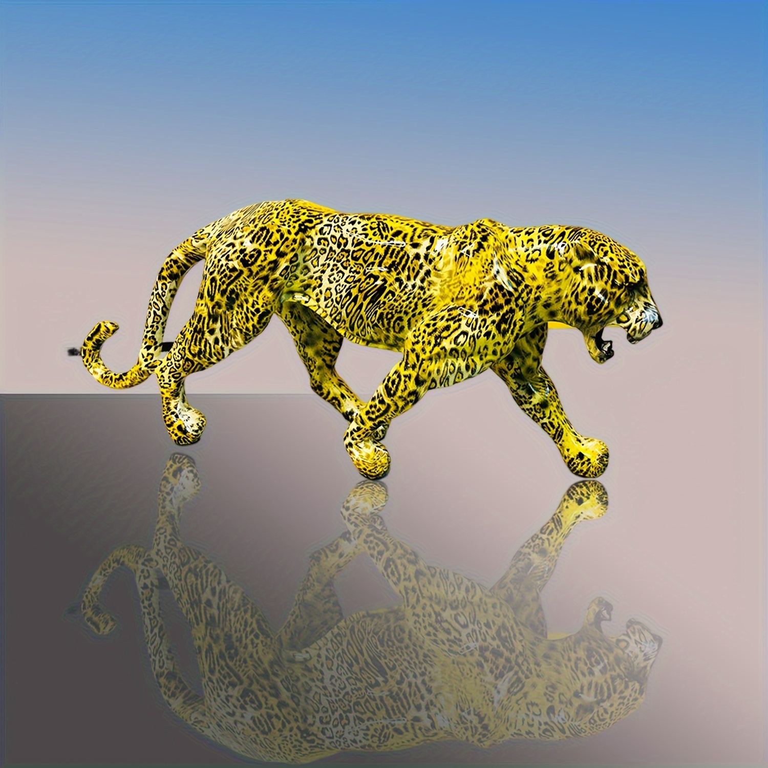 Leopard Figurine - Animal Decor