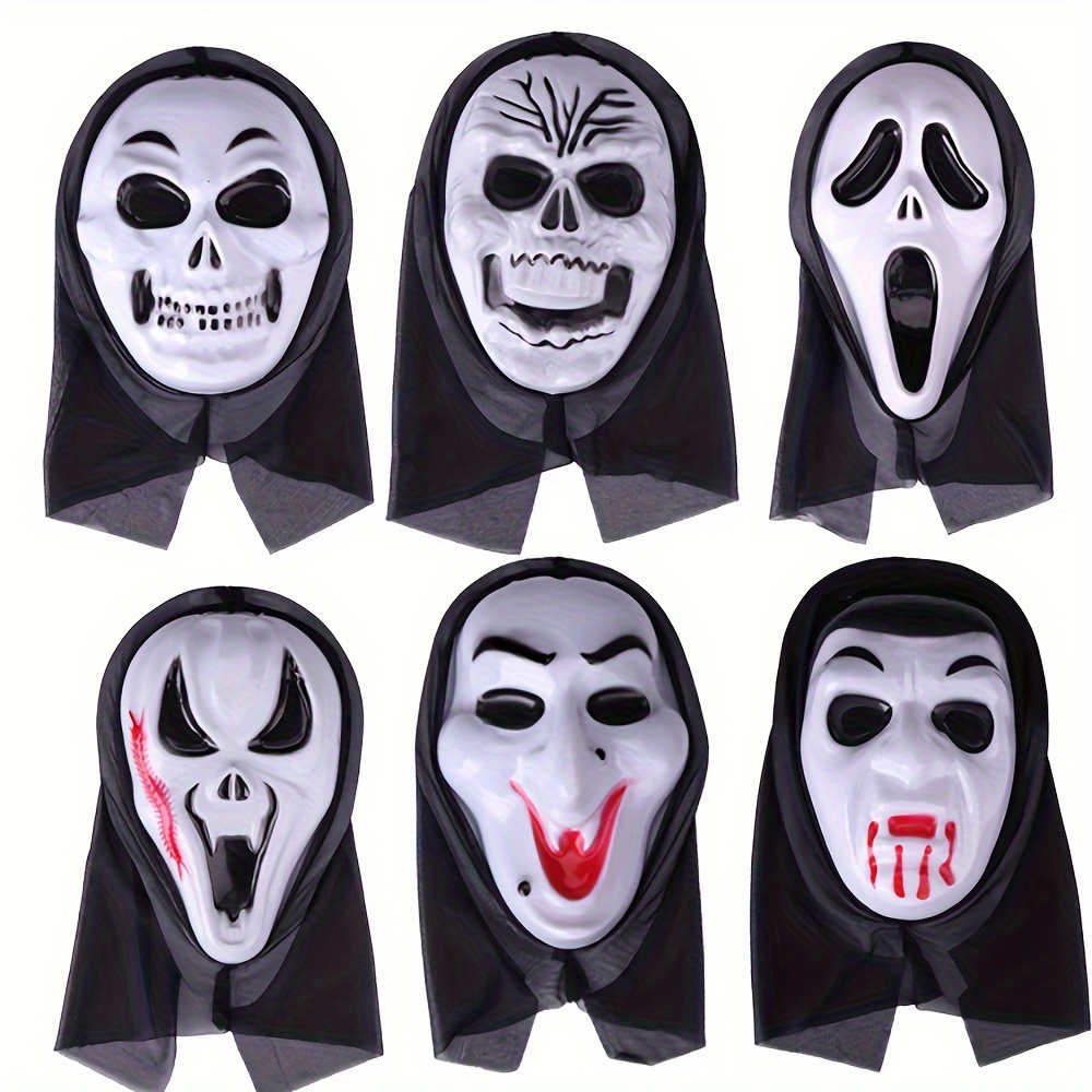 1pc Classic Scary Ghost Face Head Mask For Scream, Eva Material