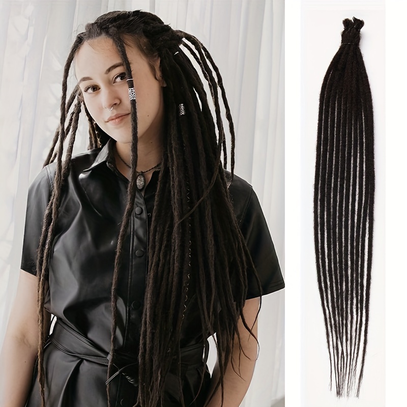 6/12 Short Dreadlock Crochet Twist Braid Natural Dread Locs Hair  Extensions US