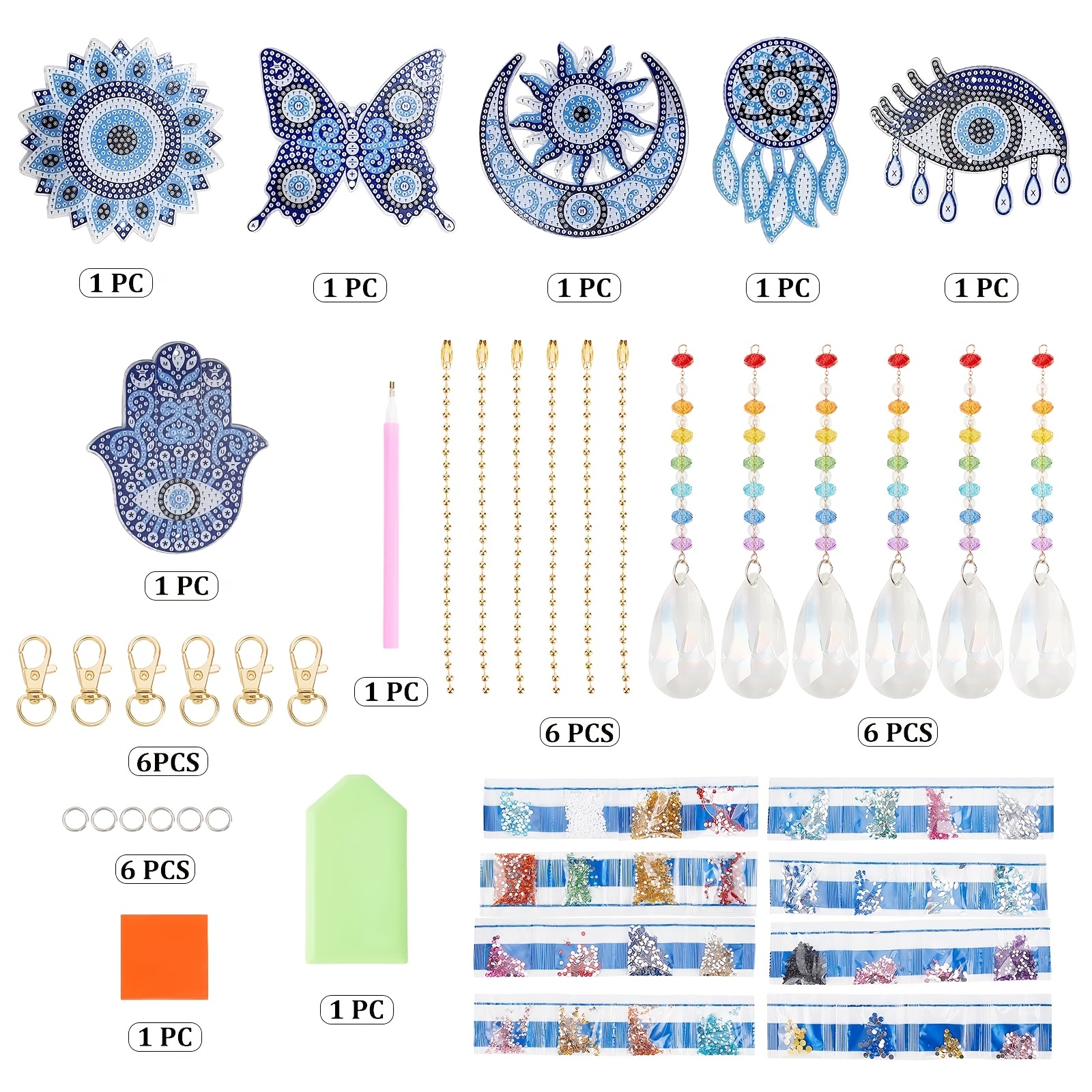 Dream Catcher Wind Chime Pattern Artificial Diamond Painting - Temu