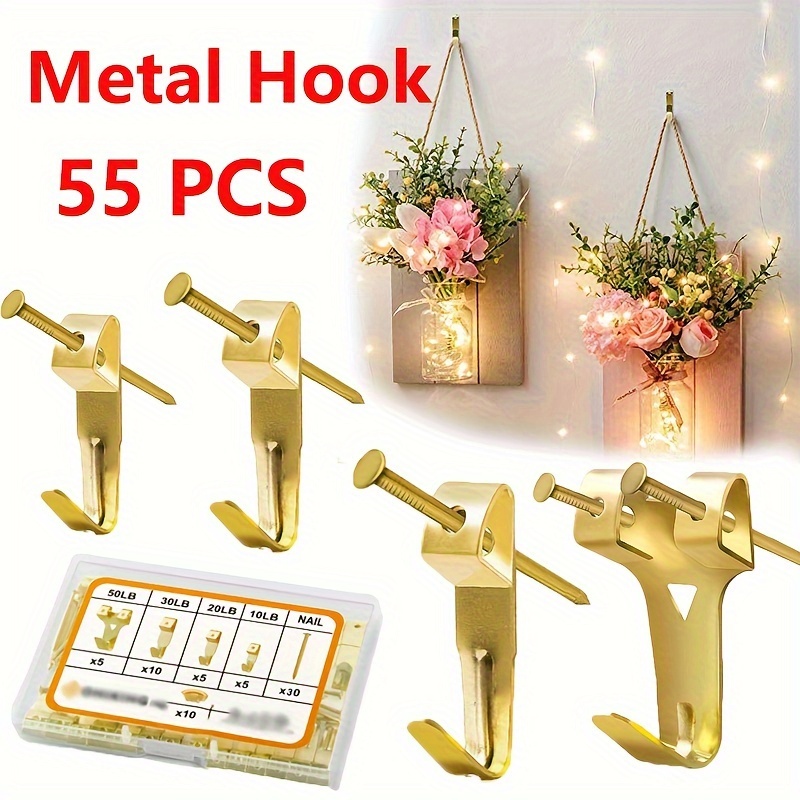 100pcs Picture Frame Back Board Photo Wall Artwork Painting Sawtooth S Clip  Over Hanger Hook Holder Hanging Tools