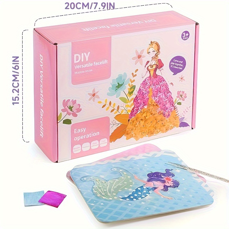 Art Kits DIY Puncture Painting Kits For Kids Kids Art Supplies Princess  Sticker Book Crafts For