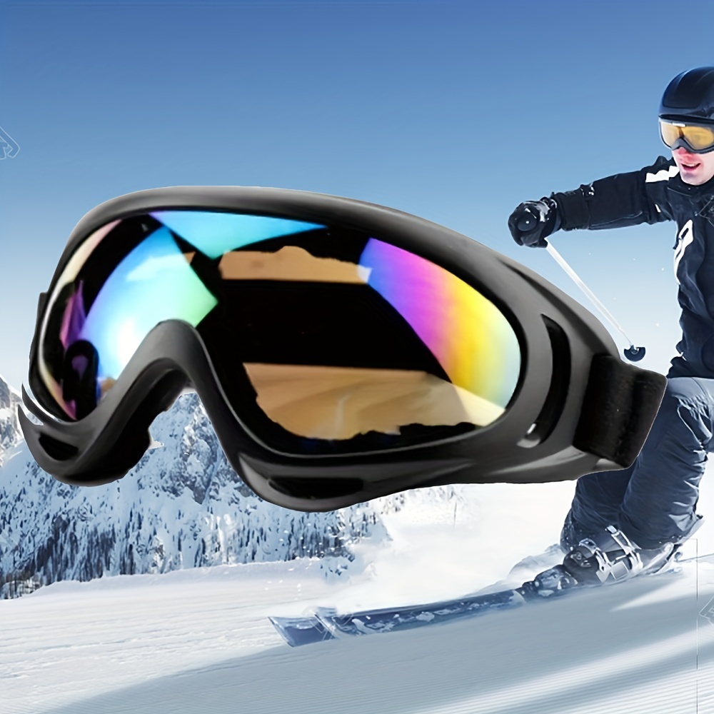 Gafas de esquí antivaho para motocicleta, máscara de esquí a prueba de  viento, gafas de esquí