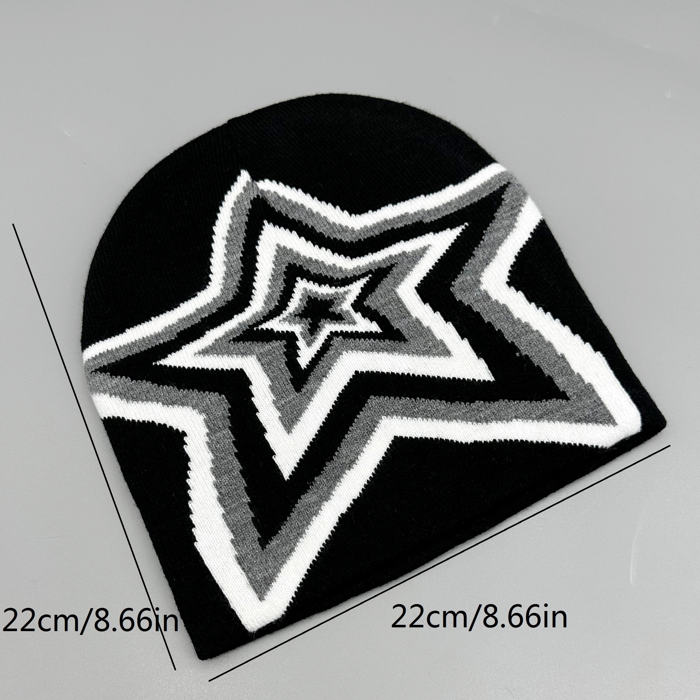 Breathable Jacquard Hat Pentagram Knitted Hat