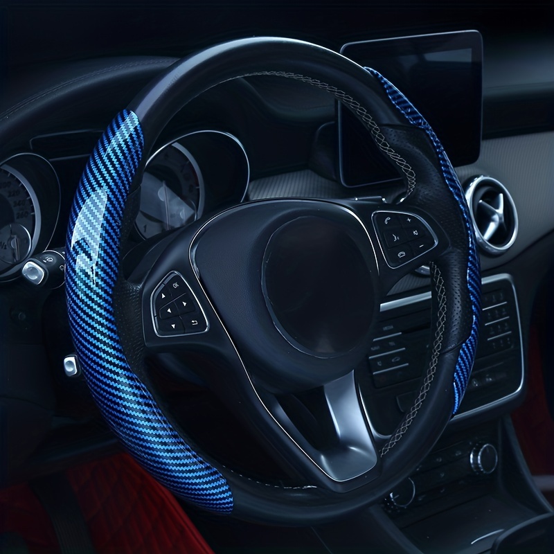 

New Semi-shiny And Ultra-fiber Universal Car Steering Wheel Cover For All Seasons