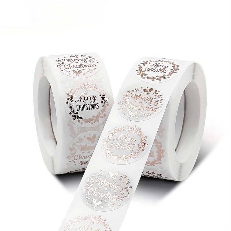 Rolled Rose Golden Stickers Hot Stamping 500 Sheets