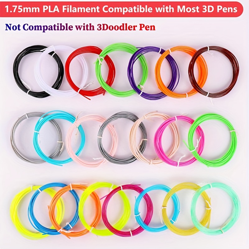 3d Pen Filament,3d Pen Refill Random 12colors 5m, Pla Filament 1.75mm_gift  Of G